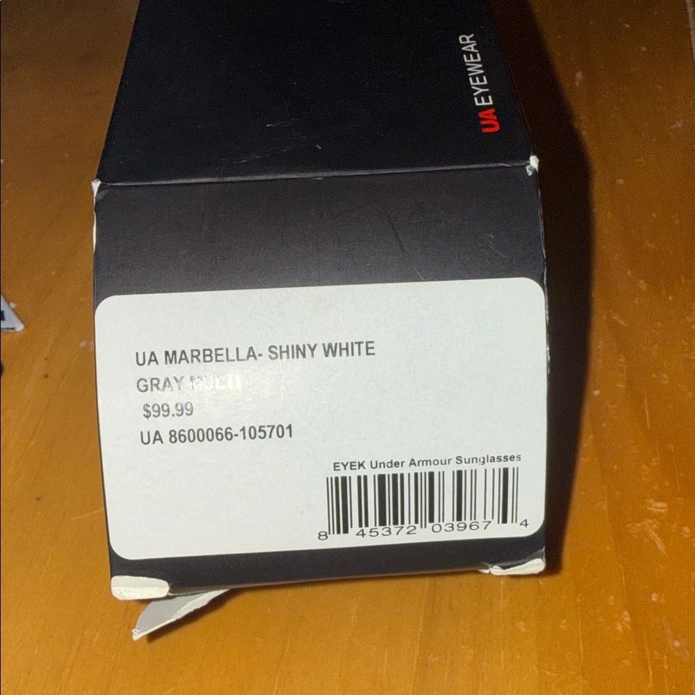 Under Armour White and Pink Sport Sunglasses with Black Logo Pouch - Picture 9 of 12